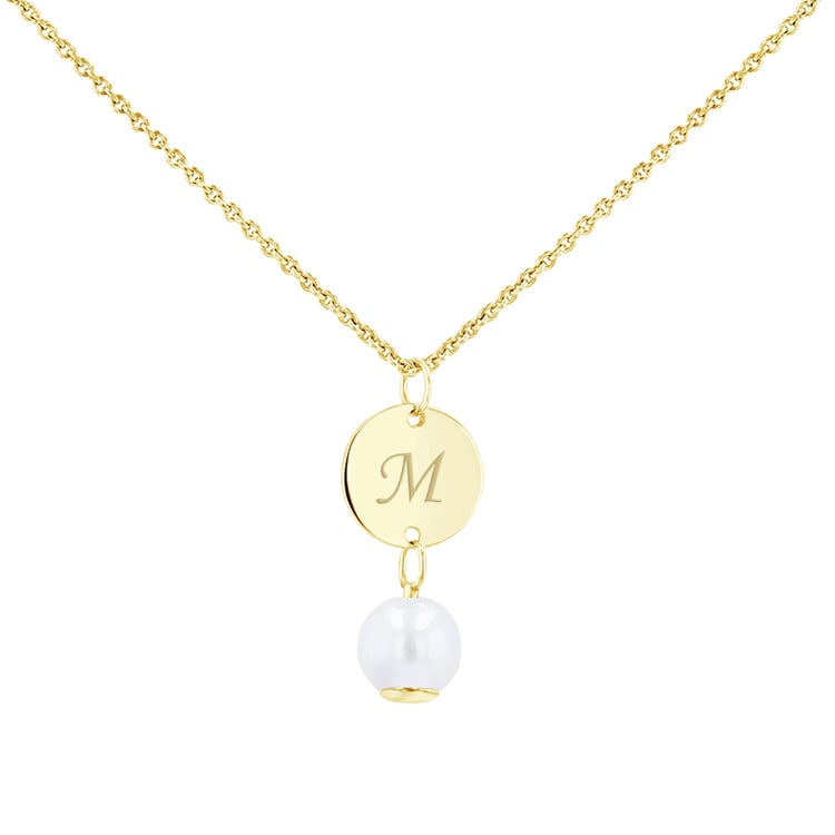 Perlový prívesok s gravírom Milana 100035