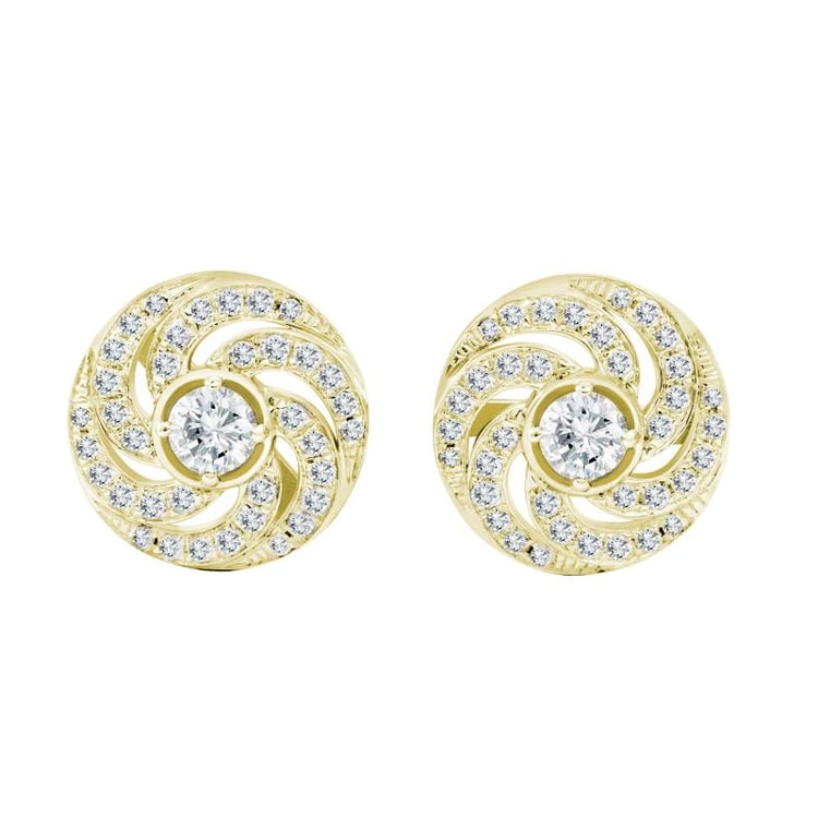 Náušnice zo žltého zlata 25189