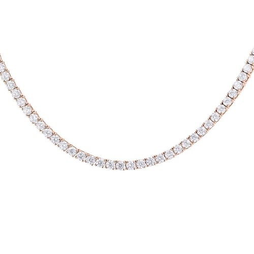 Zlatý tenisový náhrdelník s diamantmi Austin