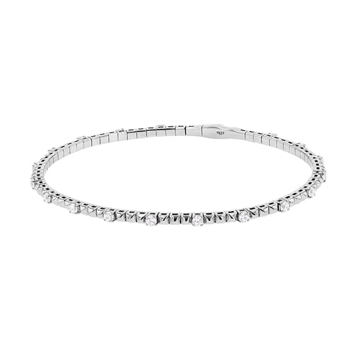 Zlatý flexi náramok s lab-grown diamantmi Foster