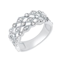 Moderný prsteň zo striebra s lab-grown diamantmi Gunnar