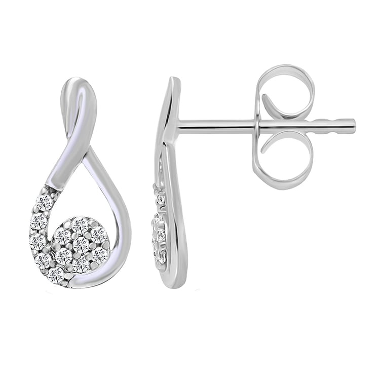 Diamantové náušnice v tvare kvapky 95145