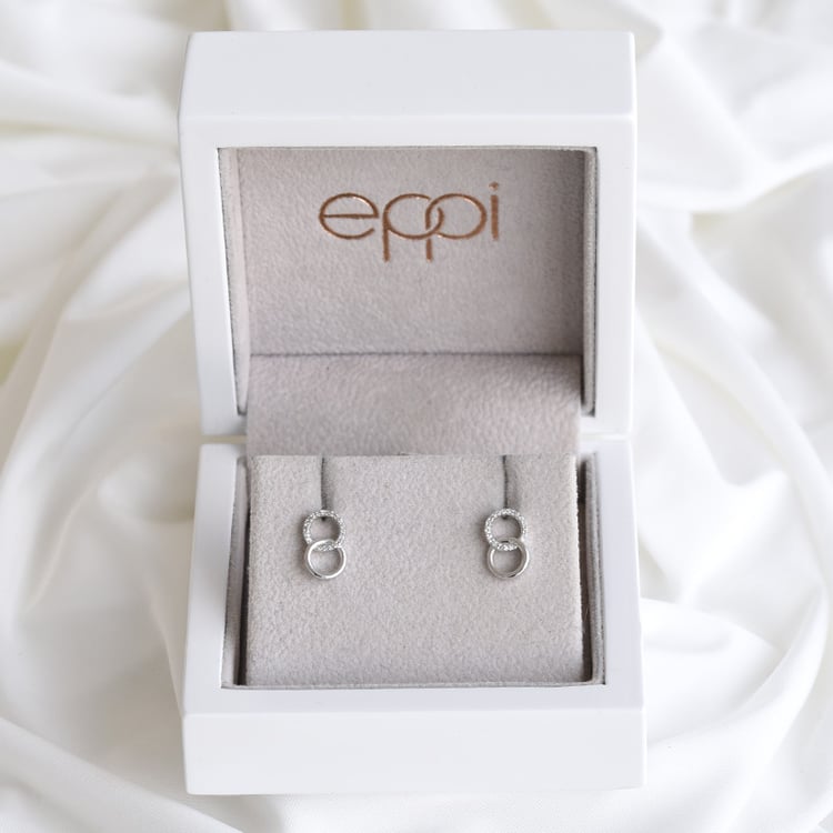 Diamantové náušnice zo zlata 85265