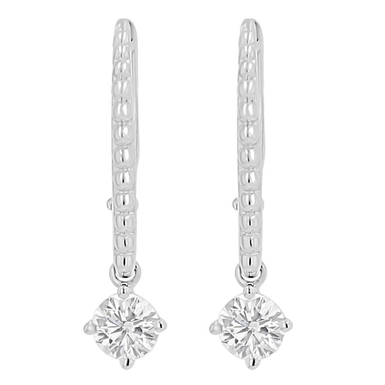 Strieborné náušnice s 0.25ct lab-grown diamantom Fana 171315