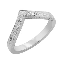 Vykrojená obrúčka s ručnou rytinou Tiana