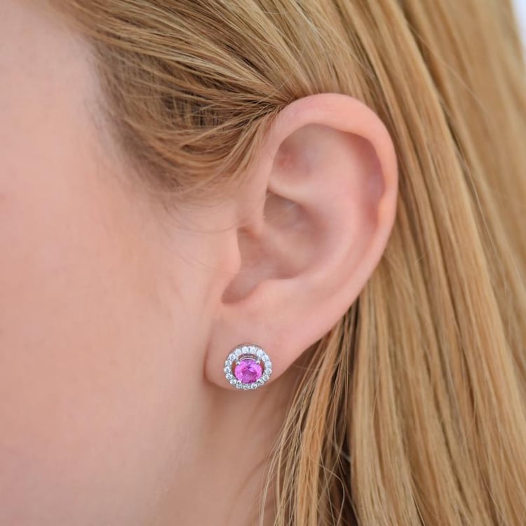 Náušnice so zafírmi 19444