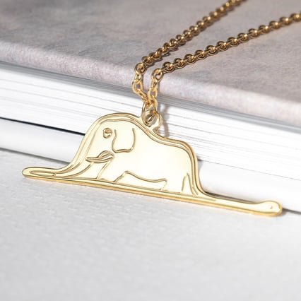 Prívesok Malý princ so slonom a gravírom