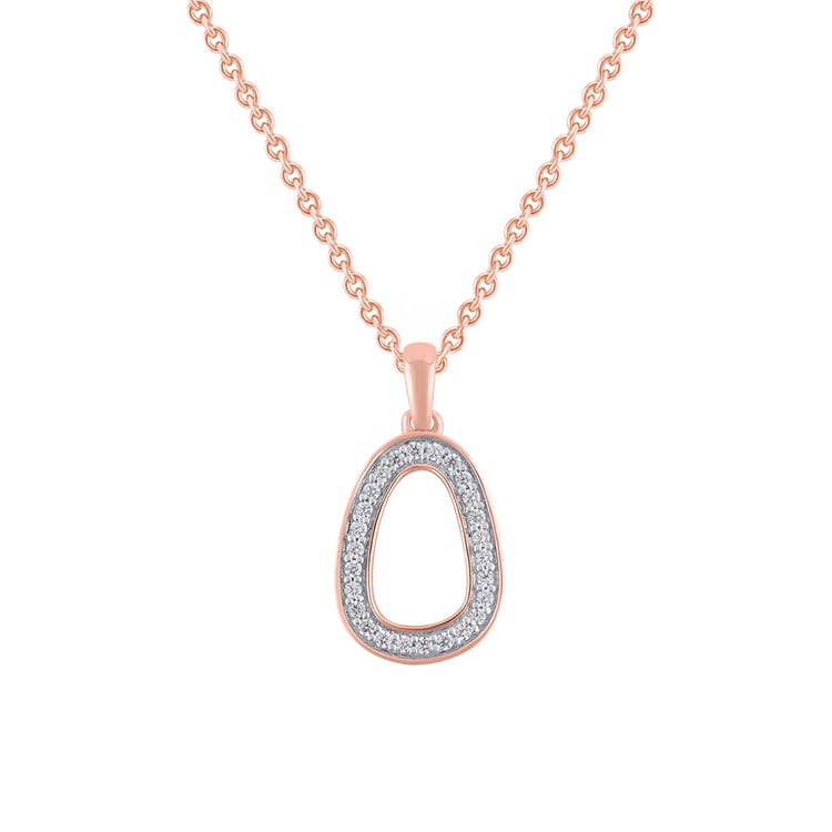 Zlatý prívesok s lab-grown diamanty Evie 163439