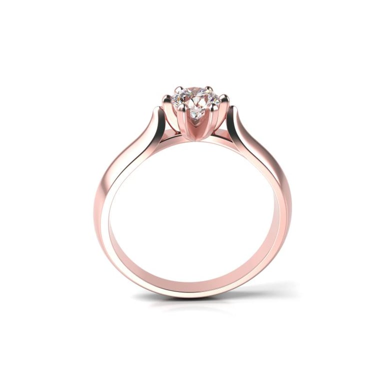 Prsteň z ružového zlata 19240