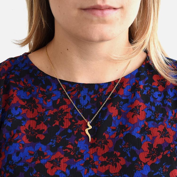 Pozlátený prívesok s diamantom 86226