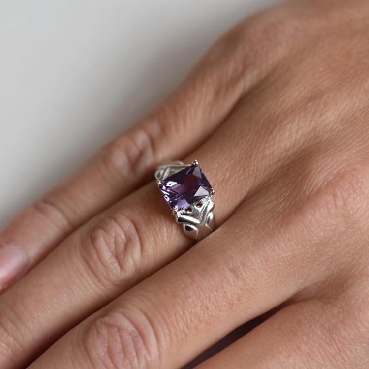 Strieborný prsteň s radiant alexandritom 84172