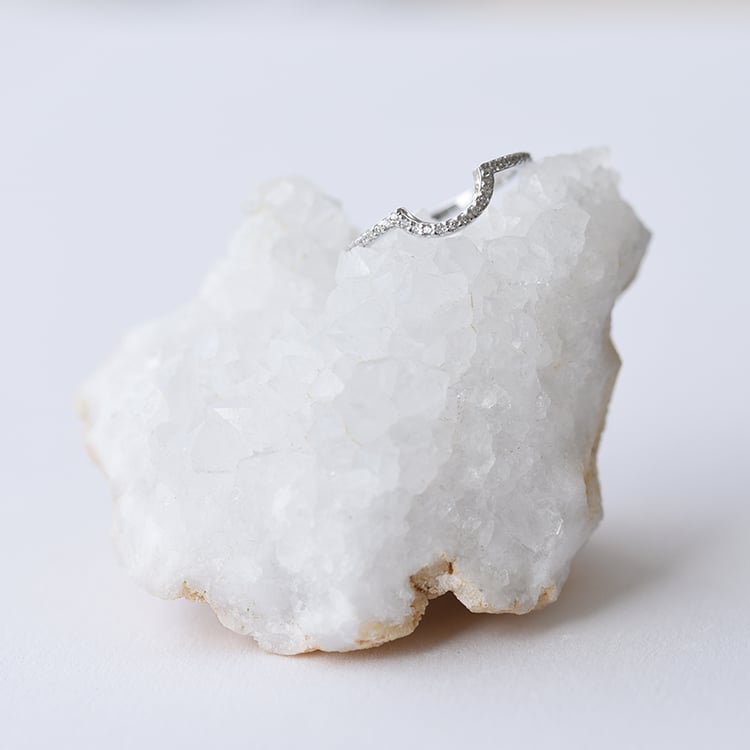 Prsteň plný diamantov 61004