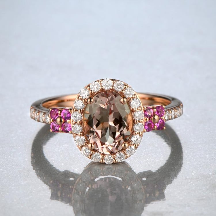 Morganitový prsteň 12669