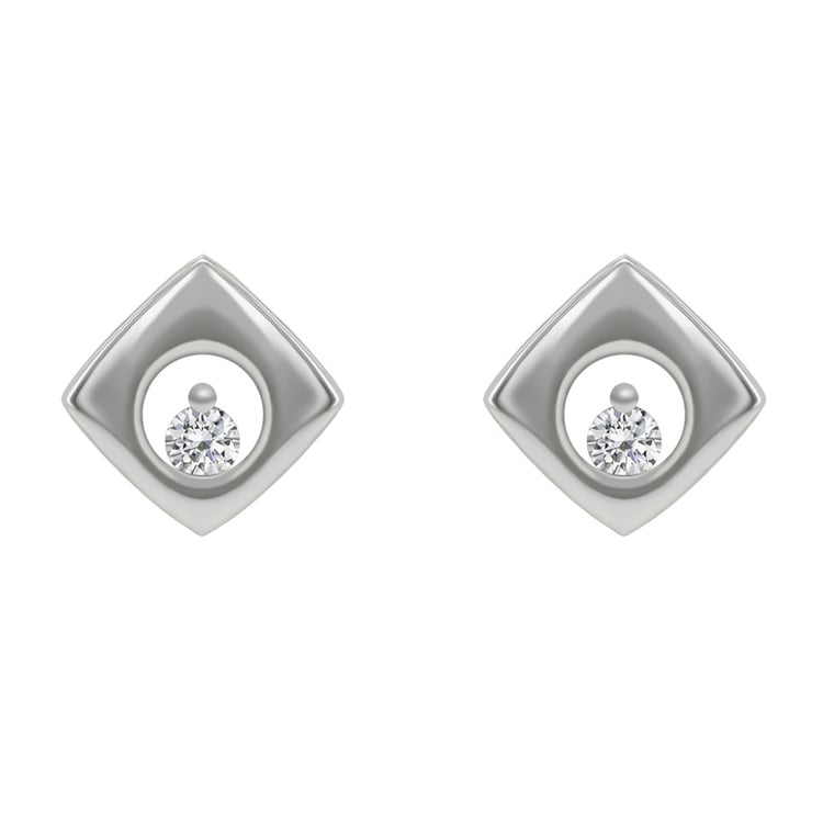 Platinové diamantové náušnice Kairi