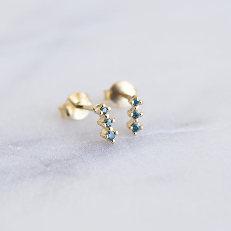 Pozlátené náušnice 86200