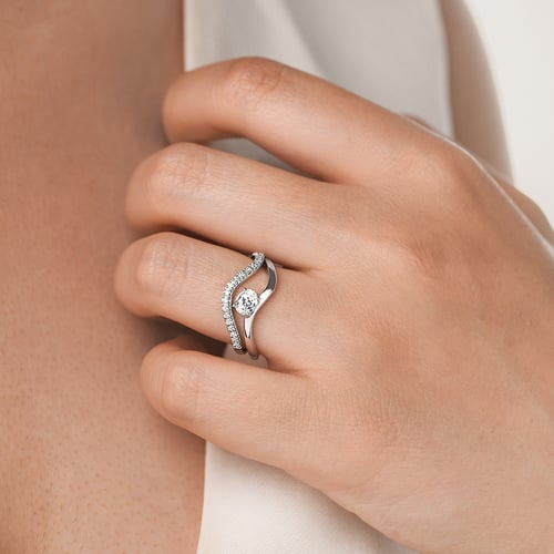 Romantický zásnubný set prsteňov s lab-grown diamantmi Thea