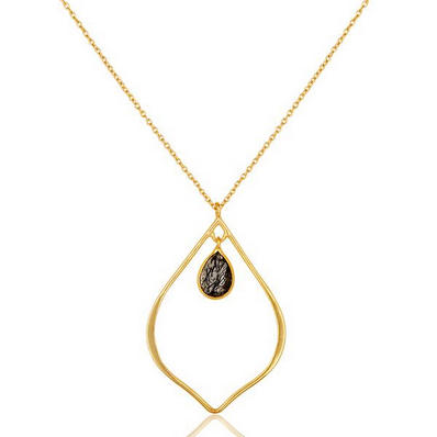 Strieborný pozlatený náhrdelník Charoe