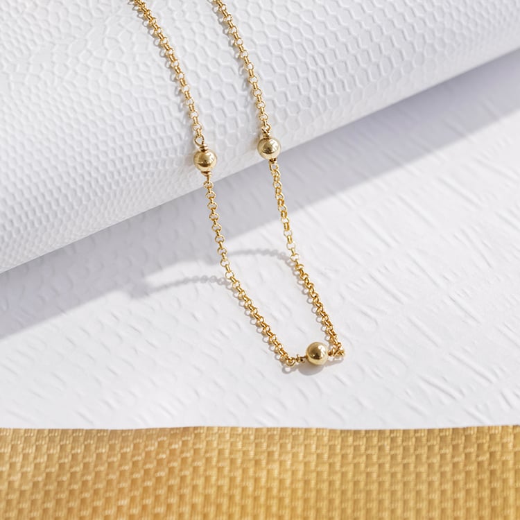  Minimalistická strieborná pozlátená retiazka Shannon 109199