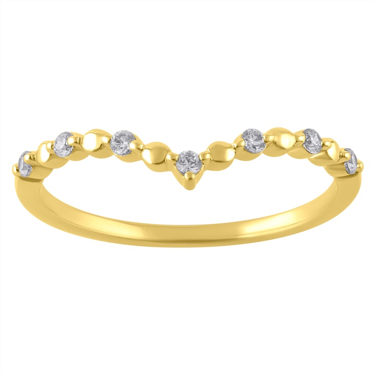 Zlatý prsteň s lab-grown diamantmi Eveline