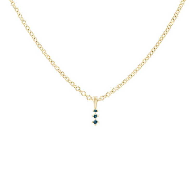 prívesok s modrými diamantmi 86059