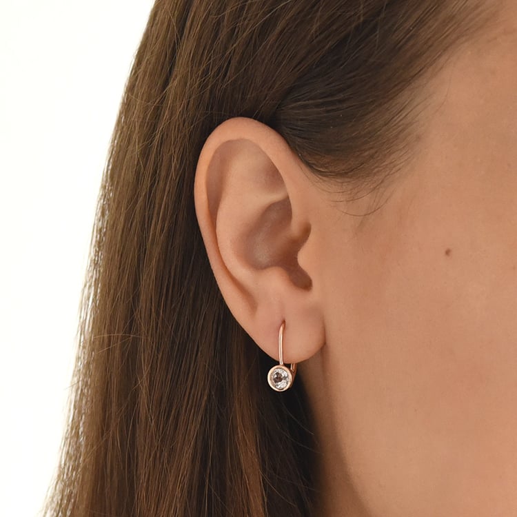 Zlaté visiace náušnice 71273