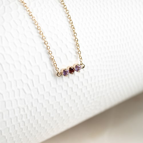 Minimalistický náramok s drahokamami podľa vášho výberu Ruby