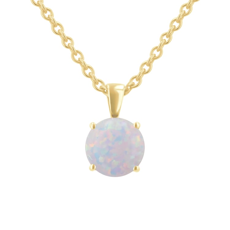 Biely opál v zlatom prívesku Atik 114720