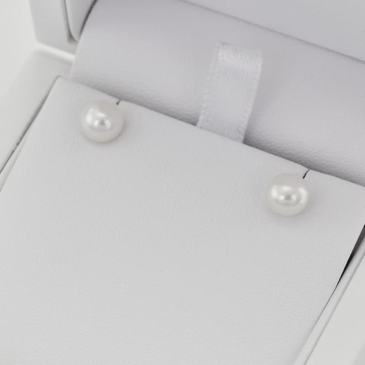 Strieborné perlové náušnice Efy 7273