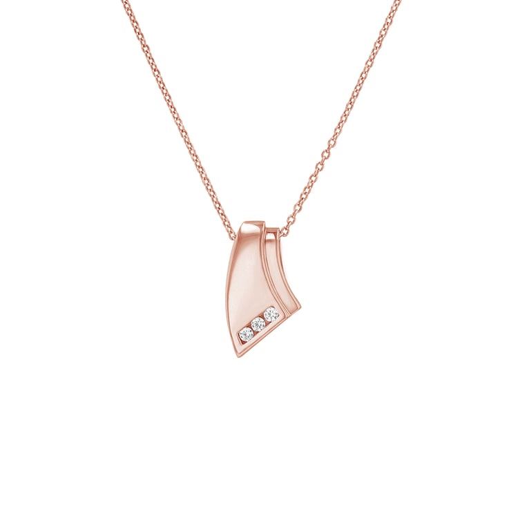 Diamantový prívesok z ružového zlata 78396