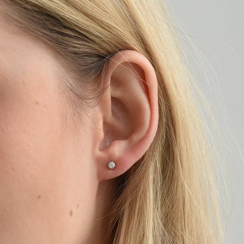 Náušnice s výberom karátovej váhy lab-grown diamantov Sophea