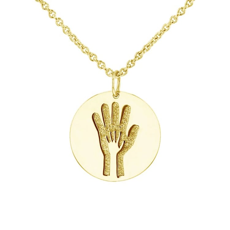 Strieborný prívesok s gravírom rúk Goff 99623