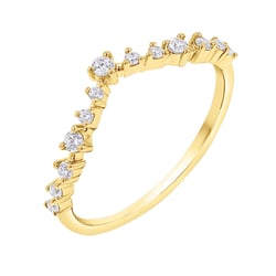 Vykrojený eternity prsteň s lab-grown diamantmi Donnie