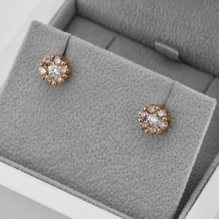 Náušnice s diamantmi 42690