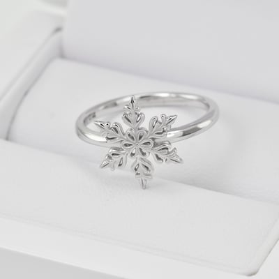 Prsteň v tvare vločky