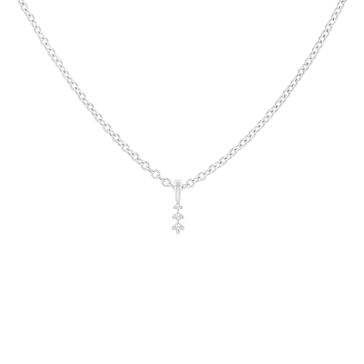 Minimalistický diamantový prívesok zo striebra