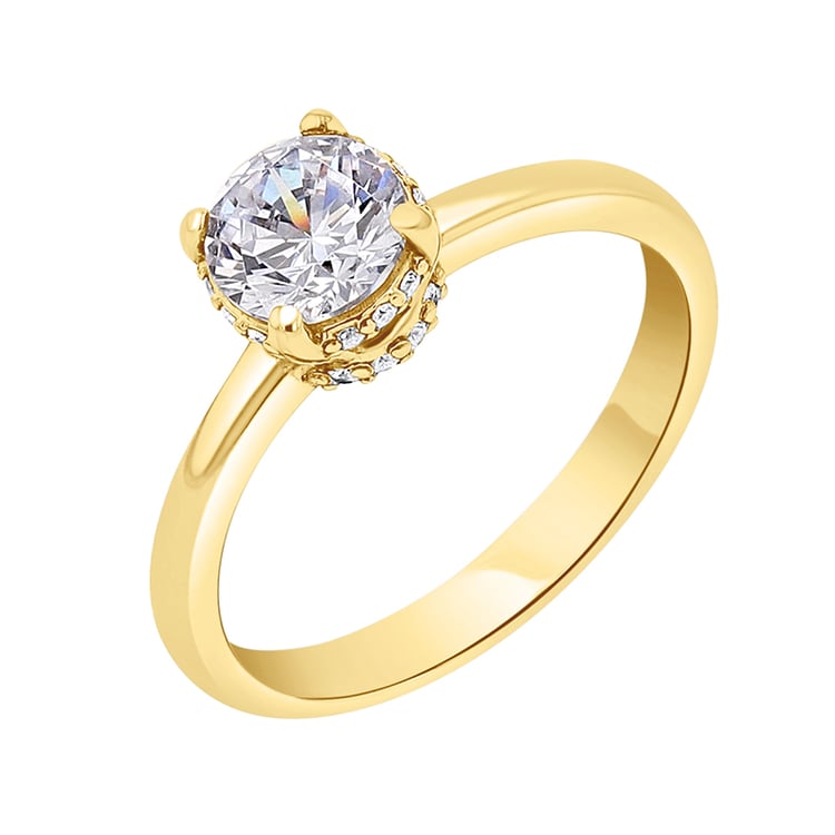 Zásnubný prsteň s lab-grown diamantmi Ymos 141873