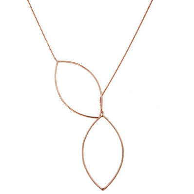 Náhrdelník pozlátený ružovým zlatom Daiya