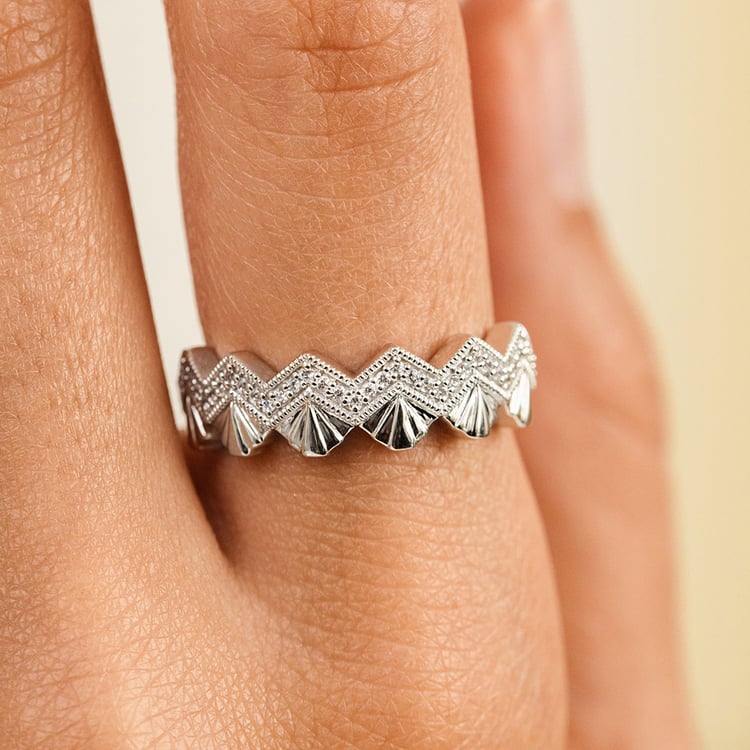 Moderný zlatý prsteň s lab-grown diamantmi Peder 162736