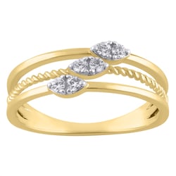 Zlatý prsteň s lab-grown diamantmi Joe