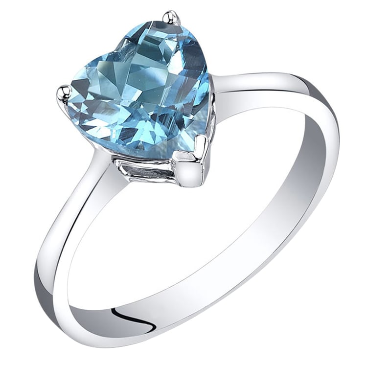 Topásové srdce v pôvabnom zlatom prsteni Idwal