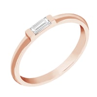 Prsteň s baguette diamantom Zindy