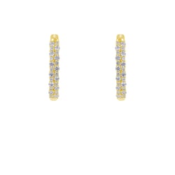 Kruhové náušnice s lab-grown diamantmi Barnett