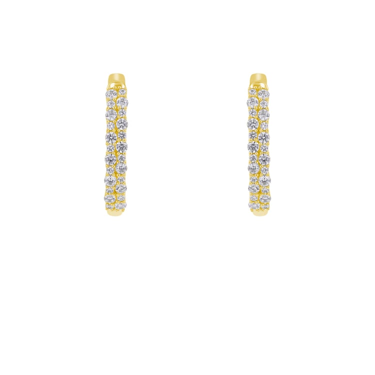 Kruhové náušnice s lab-grown diamantmi Barnett 111047