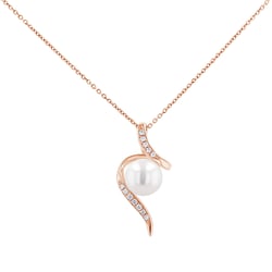 Prívesok s perlou a diamantmi Bertha