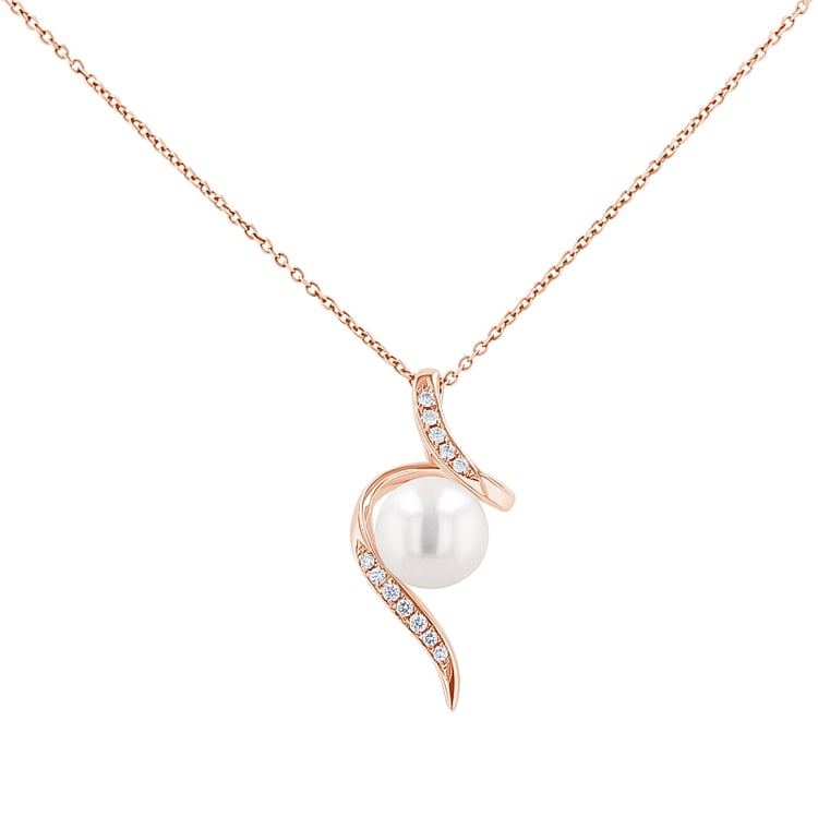 Prívesok s perlou a diamantmi Bertha 137393