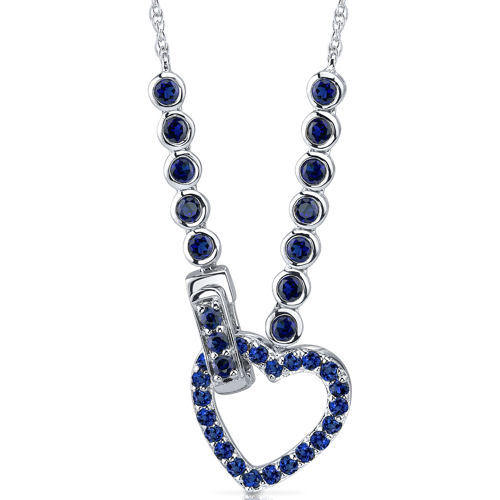 Strieborný náhrdelník so zafírom Aireal