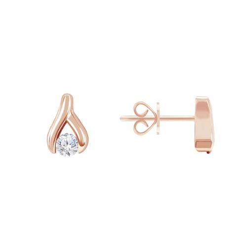 Jemné náušnice s 0.22ct diamantmi Kaylie