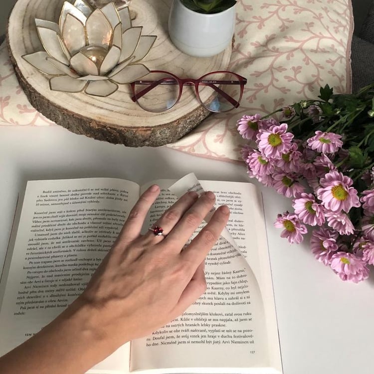 Prsteň s granátom 35616