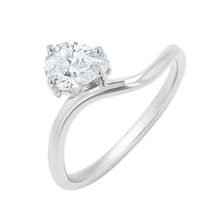 Zásnubný prsteň s pear 0.31ct IGI certifikovaným lab-grown diamantom Thalia