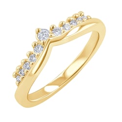 Vykrojený prsteň s diamantmi Santana